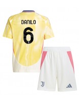 Juventus Danilo Luiz #6 Bortedraktsett Barn 2024-25 Korte ermer (+ bukser)